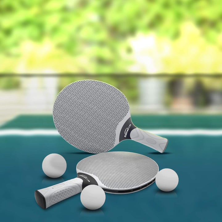 Senston Tischtennisschlägerset, professionelles Tischtennis-Paddel-Set für 4 Spieler, Ping-Pong-Padd