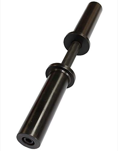 Strength Shop Olympia-Kurzhantelstange, drehbare Scheibenaufnahmen, mit Schwarz-Zink überzogen - 4.2