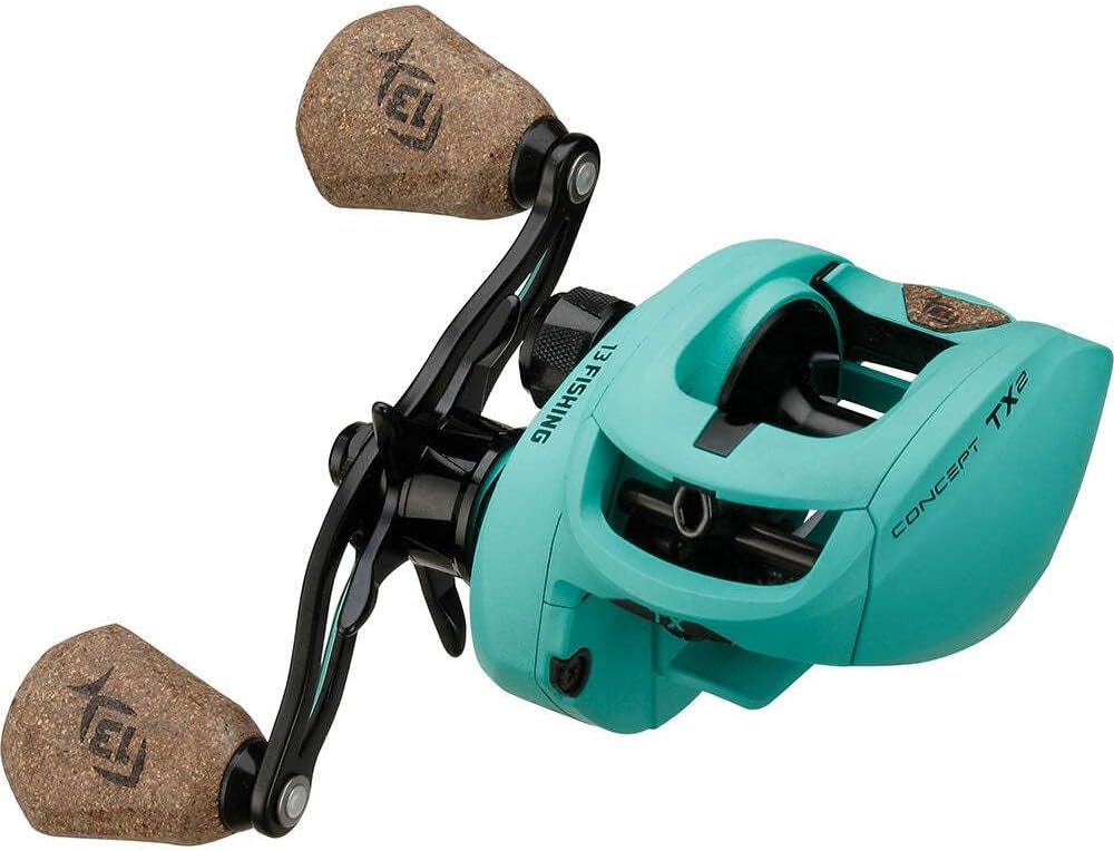 13 Angeln – Concept TX2 – Baitcast-Rollen – inkl. Totenkopf-Kappe, Flache Baitcast-Rolle Für Rechtsh
