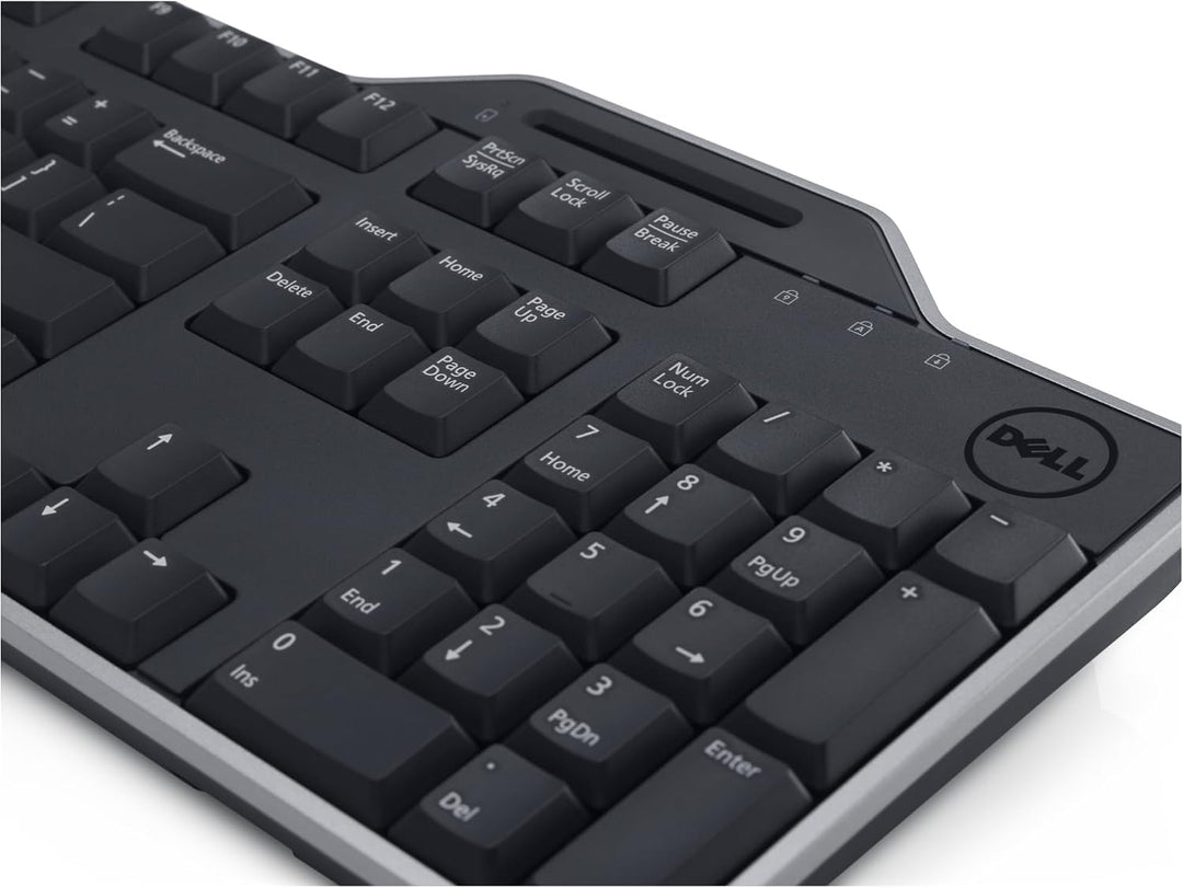 Dell KB-813, Wired, Smartcard Reader USB Keyboard, UK/Irish (QWERTY), schwarz Business Tastatur schw