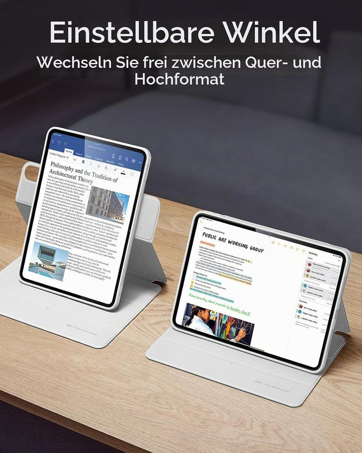 ESR für iPad Air 13 Zoll M4/M3/M2 Hülle, iPad Air 2026/2025/2024 Hülle Stifthalter, abnehmbare magne