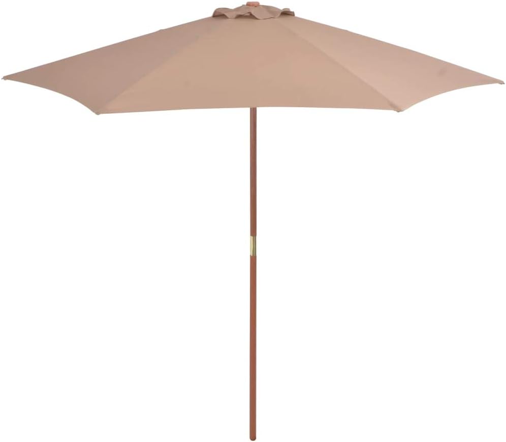 Festnight Sonnenschirm mit Holz-Mast Garten Ampelschirm Gartenschirm ? 270cm | Strandschirm | für Ga