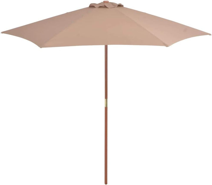 Festnight Sonnenschirm mit Holz-Mast Garten Ampelschirm Gartenschirm ? 270cm | Strandschirm | für Ga