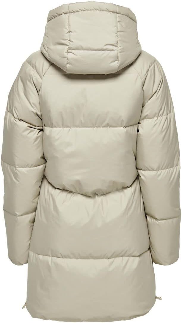 ONLY Damen Mantel ONLALICIA DOWN HOOD COAT OTW L crockery, L crockery
