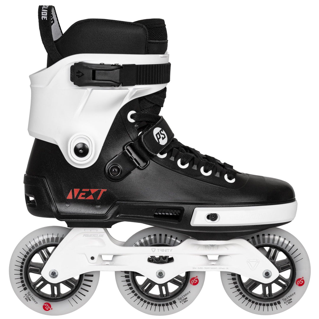 Powerslide Inline Skate Next Core Black 100, für Urban und Fitness, für Damen und Herren 42-43, 42-4