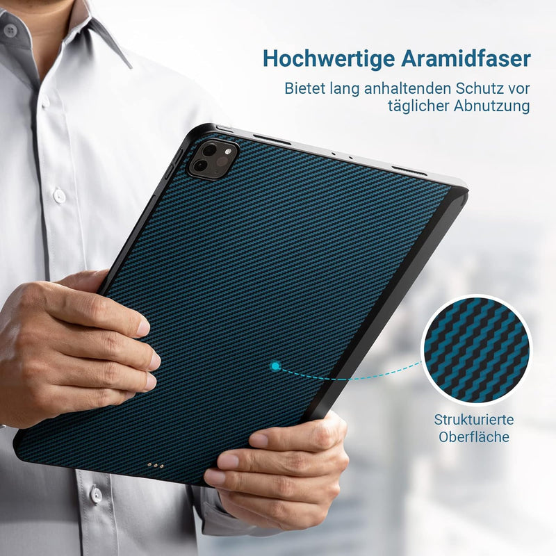 PITAKA Hülle für iPad Pro 11 Zoll 2022/2021 Magnetische Schutzhülle Kompatibel mit Magic Keyboard Ul