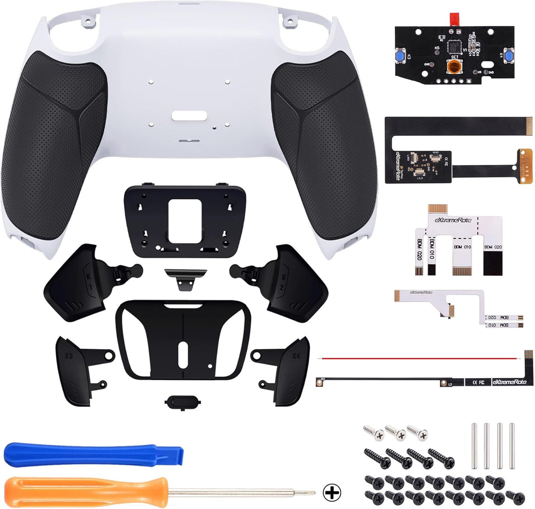 eXtremeRate Programmierbar RISE4 Remap Kit für ps5 Controller BDM-010/020,Remap Board&Rückplate Gehä