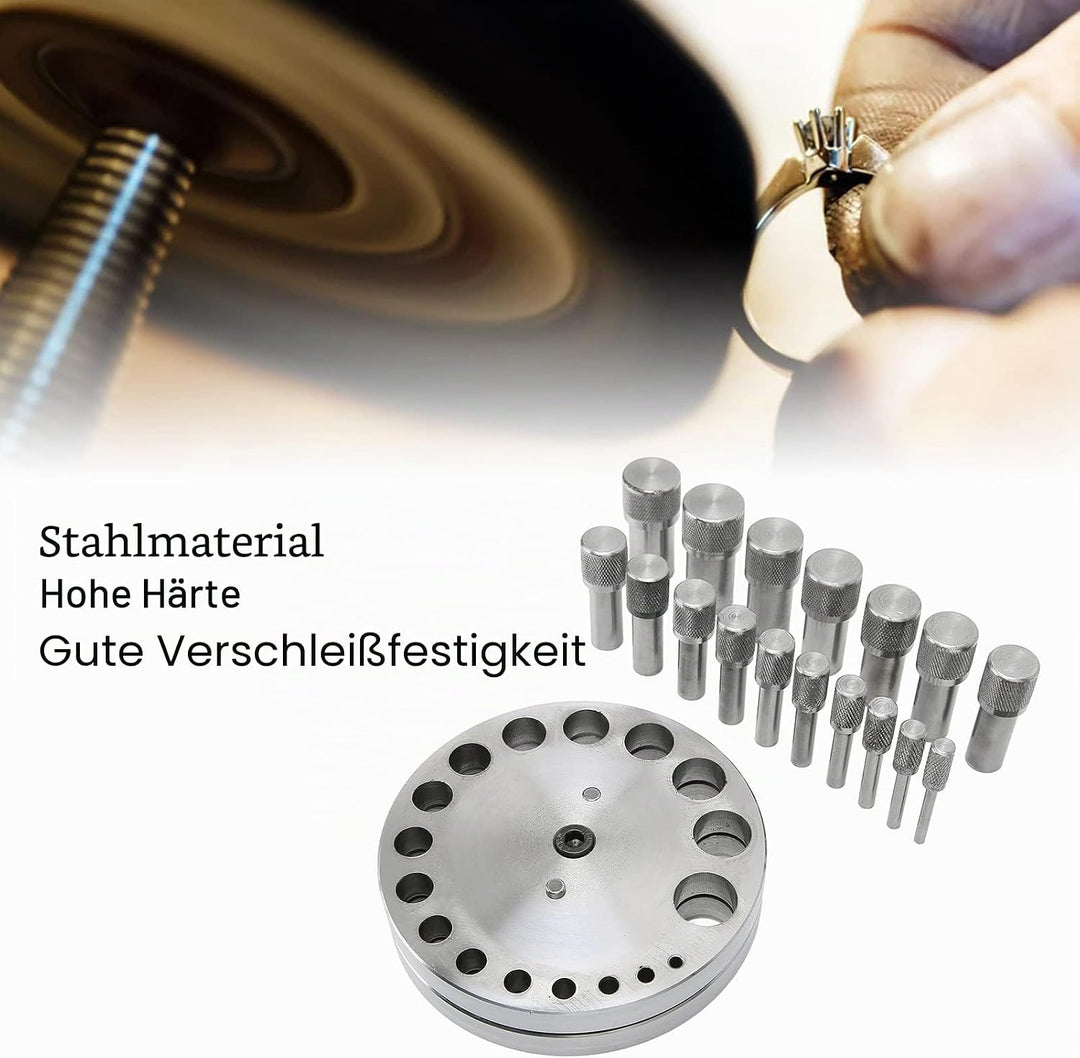 Stanzform-Scheibe, Scheibenschneider-Set, Metallformung, Schmuckherstellung, professionell für Heim-