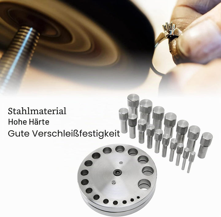 Stanzform-Scheibe, Scheibenschneider-Set, Metallformung, Schmuckherstellung, professionell für Heim-