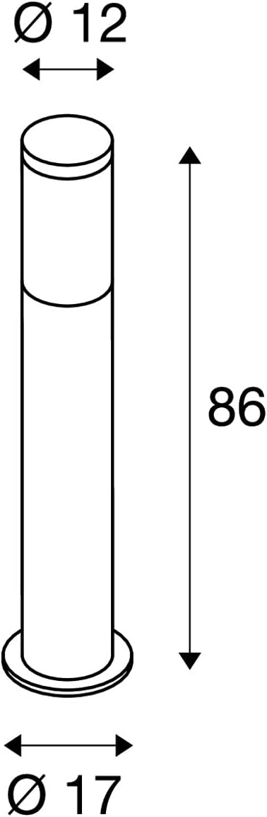 SLV Aussenleuchte F-POL | Design Aussen-Standleuchte, stilvolle Aussenbeleuchtung | Outdoor LED Wege