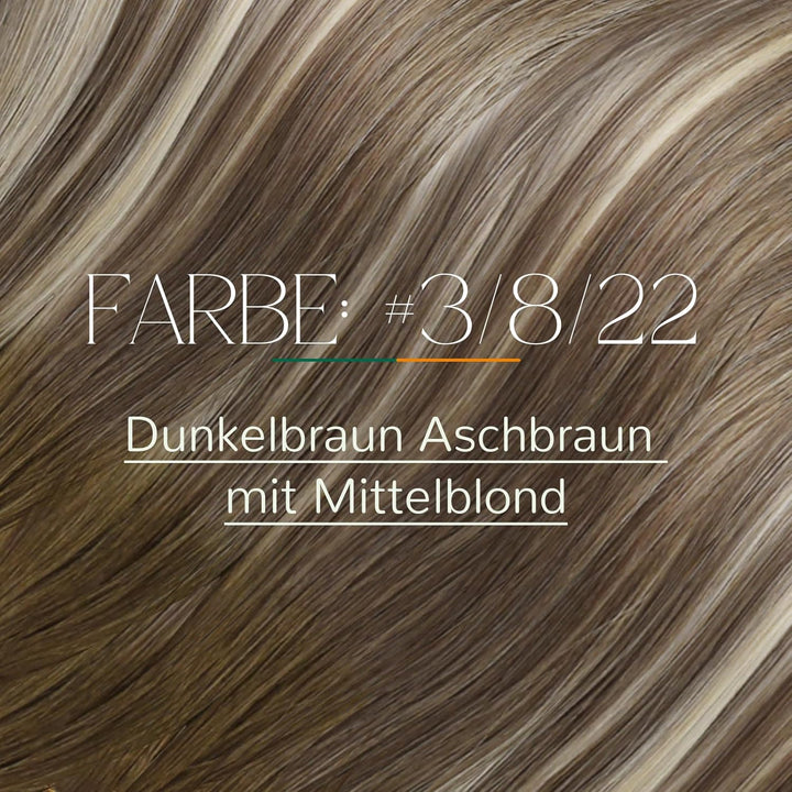 Easyouth Bondings Extensions Echthaar Balayage Blond Extensions Echthaar Bondings Dunkelbraun Aschbr