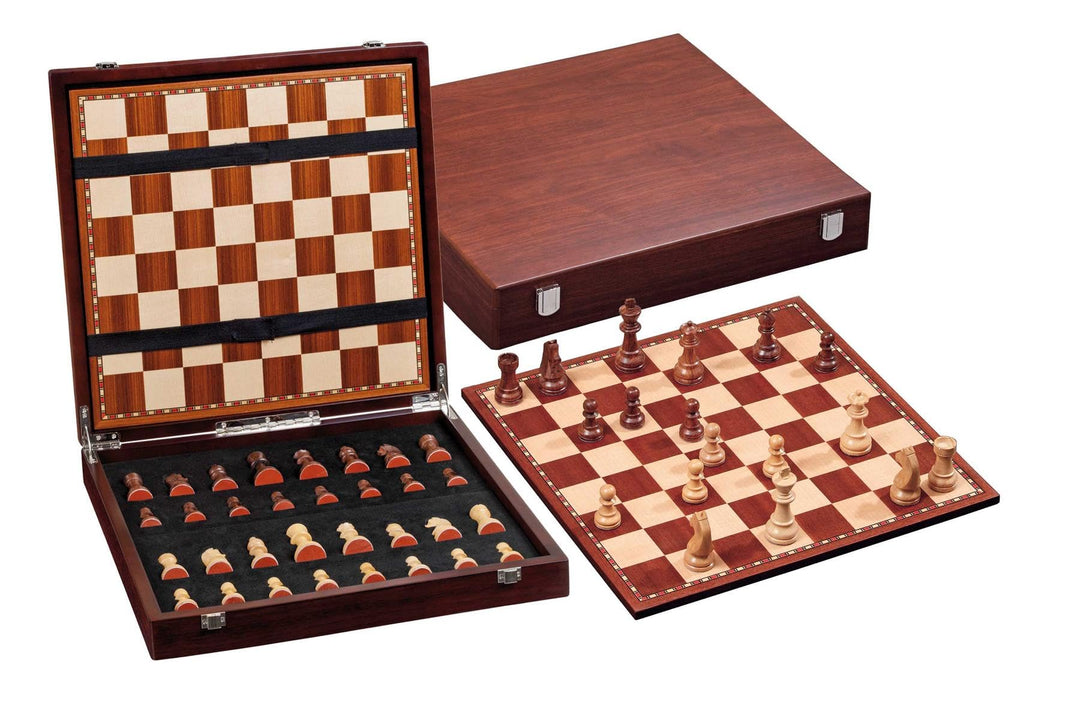 Philos 2504 - Schach, Schachspiel, Schachset Exklusiv mit Schachbrett und Schachfiguren in Figurenbo
