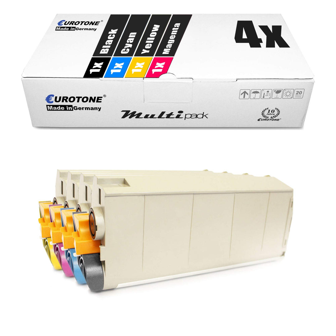 4X Müller Printware Toner für Oki C 710 711 CDTN DM DN N DTN ersetzt 43866105-43866108 Set aus 4, Se