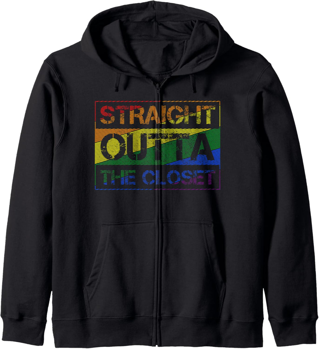 Straight Outta The Closet LGBT Gay Pride Monat Kapuzenjacke