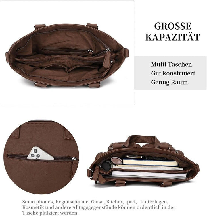 KL928 Handtasche Damen Tasche Umhängetasche Schultertasche Damentaschen gross für Damen Frauentasche