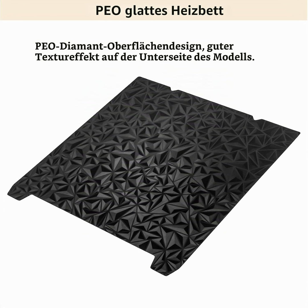 Ender 3 V3 SE Doppelseitiges PEO/PEI Blatt, glattes PEO und strukturiertes PEI magnetisches beheizte
