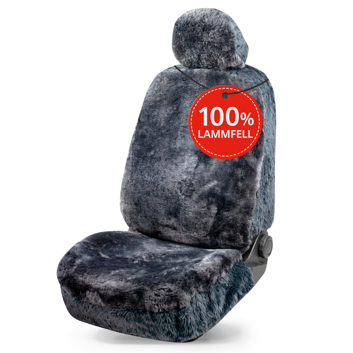 Walser Premium Lammfell Autositzbezug Maya, 100% Lammfell Sitzbezug für Auto, 1 Stück Lammfell Sitzb