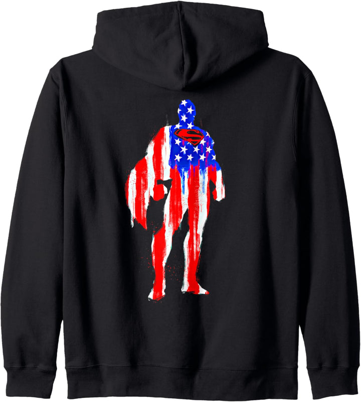 Superman Flag Silhouette Kapuzenjacke