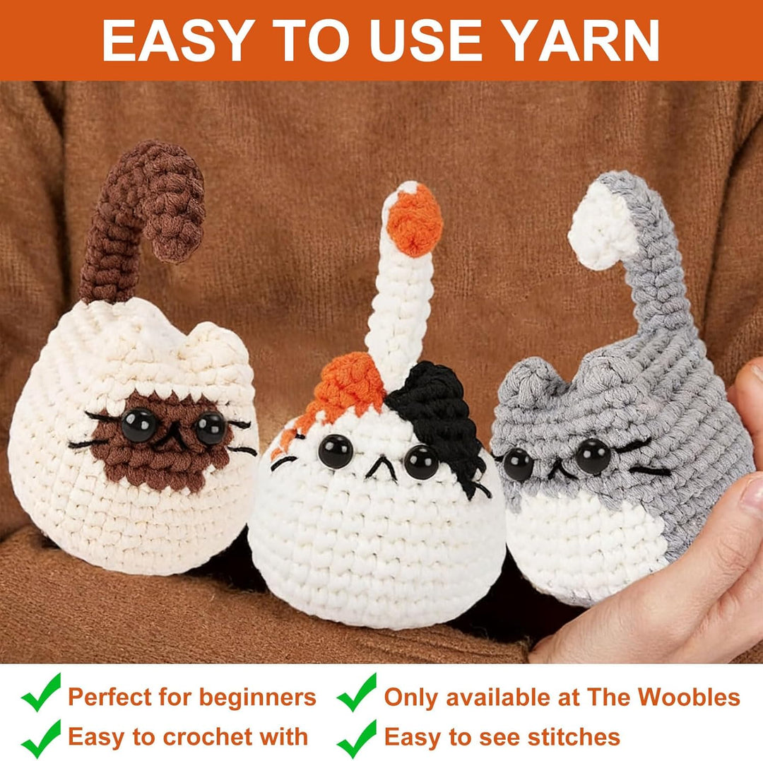 BOYIFEIJIE Häkeln für Anfänger Set – Häkelset Tiere, Amigurumi Anleitung mit Schritt-für-Schritt-Vid
