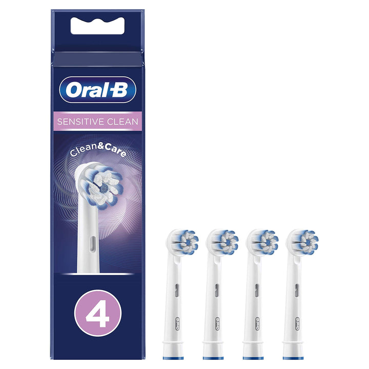 Oral-B Sensitive Clean b眉rstenk枚pfe f眉r elektrische Zahnb眉rste, Packung mit 4 St眉ck. White 4 stück (