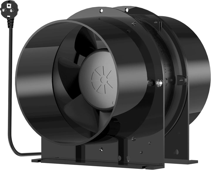 HG Power Abluftventilator 150mm Axial Rohrventilator Kanalventilator Metall Stark Inline-Lüfter Eins