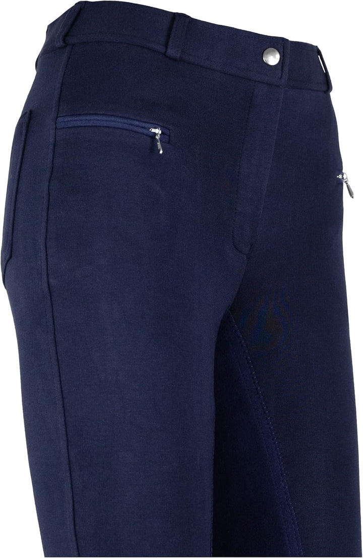 RL24 - Kinder Reithose Vollbesatz BASICLINE 110 Dunkelblau/Dunkelblau, 110 Dunkelblau/Dunkelblau