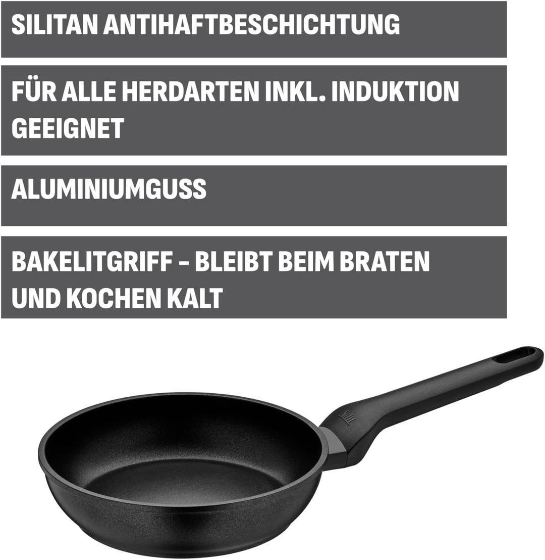 Silit Pfanne Ø 20 cm Aluguss antihaftbeschichtet Silitan Antihaftbeschichtung induktionsgeeignet Han
