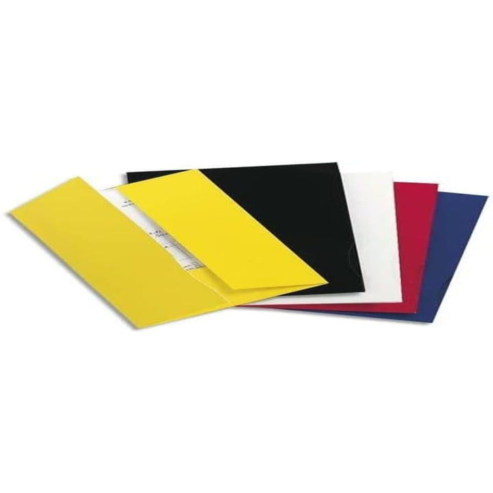 Exacompta 635011E Präsentationsmappe (aus festem Karton (250g), 2 Klappe, Einkerbung für Visitenkart