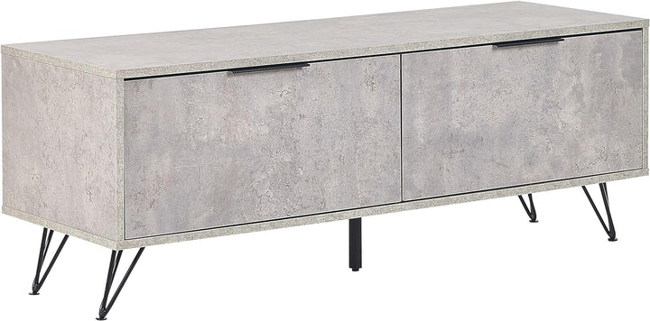 Modernes Sideboard Betonoptik grau /schwarz Holzfaserplatte mit Metall Halston