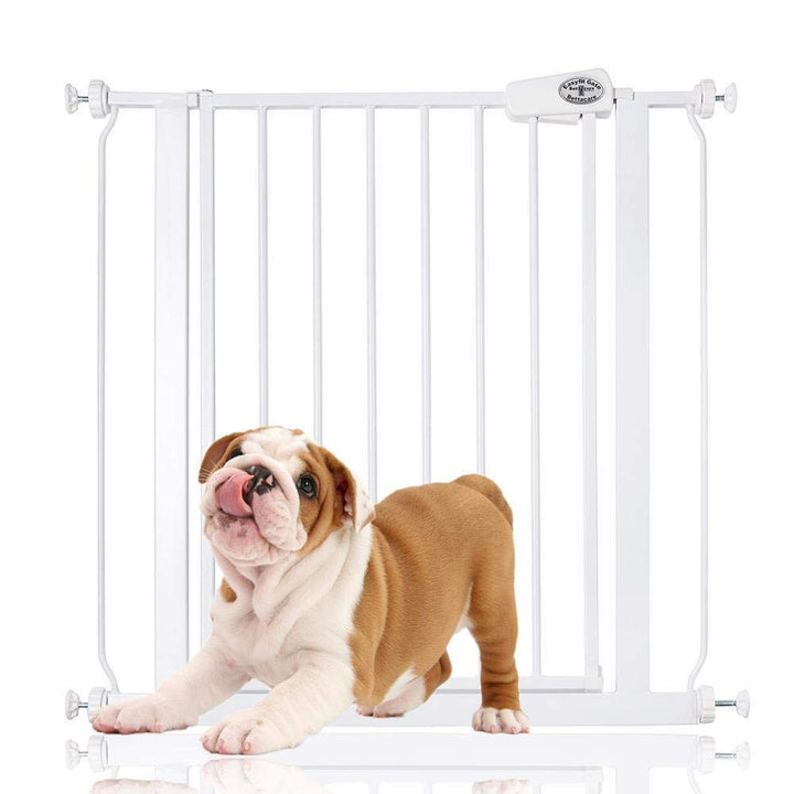 Bettacare Einfach Anzubringen Hundegitter, 75cm - 83cm, Weiss, Druckbefestigung Hundegitter, Barrièr