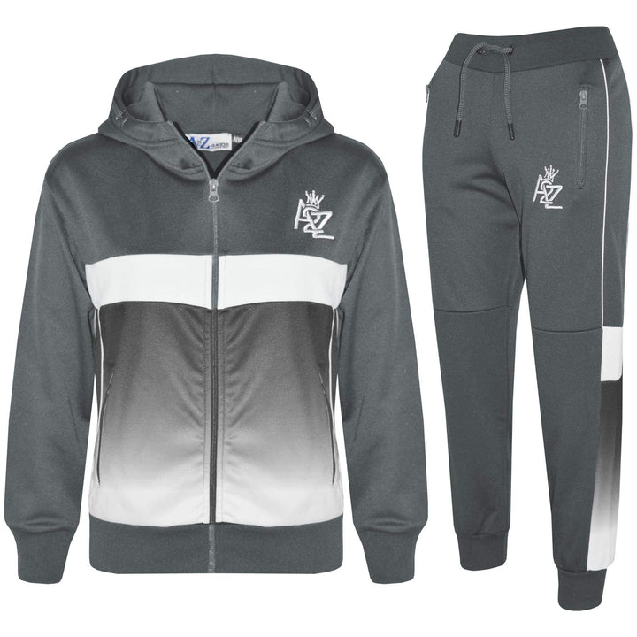 A2Z 4 Kids Kinder Mädchen Jungen Unisex Trainingsanzug Marineblaue Designer Kontrast Getäfelt Vlies