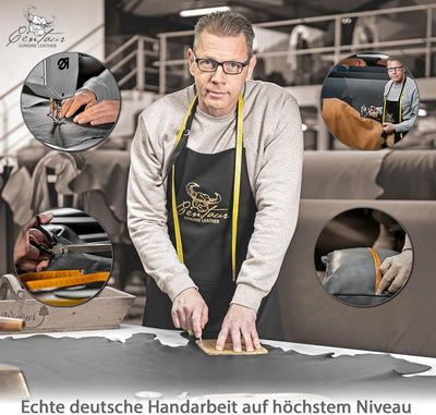 Centaur - Deko Lederkissen 40 x 40 cm für Sofa oder Schlafzimmer basaltgrau - Echt Leder Kissen Echt