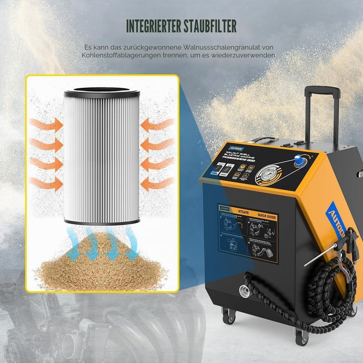 AUTOOL Strahlgeräte, Nussschalen Strahlgerät, Automotive Motor Ansaugrohr Ventil Reinigungsmaschine