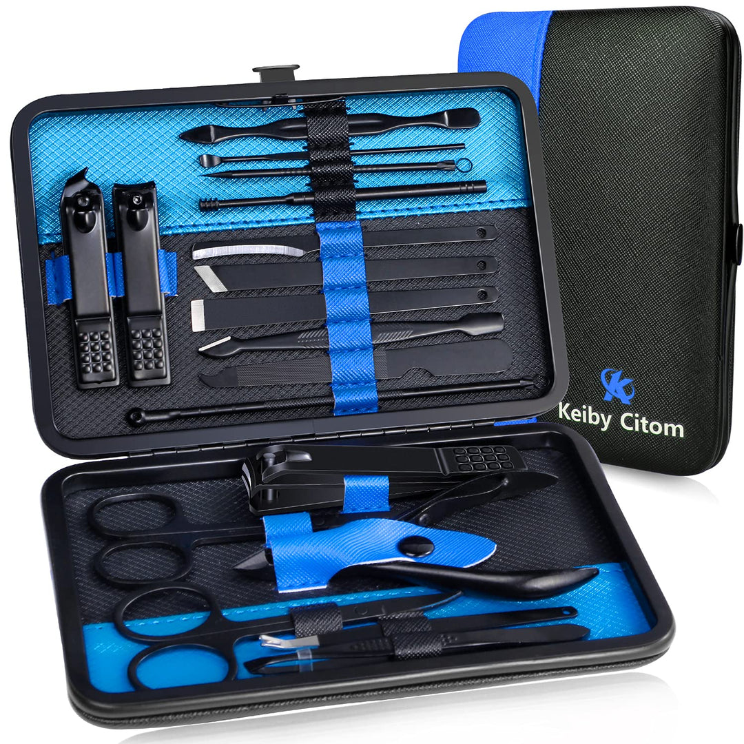 Maniküre Set Professionelles Nagelknipser Kit Pediküre Kit -18 stücke Edelstahl Nagelpflege Werkzeug