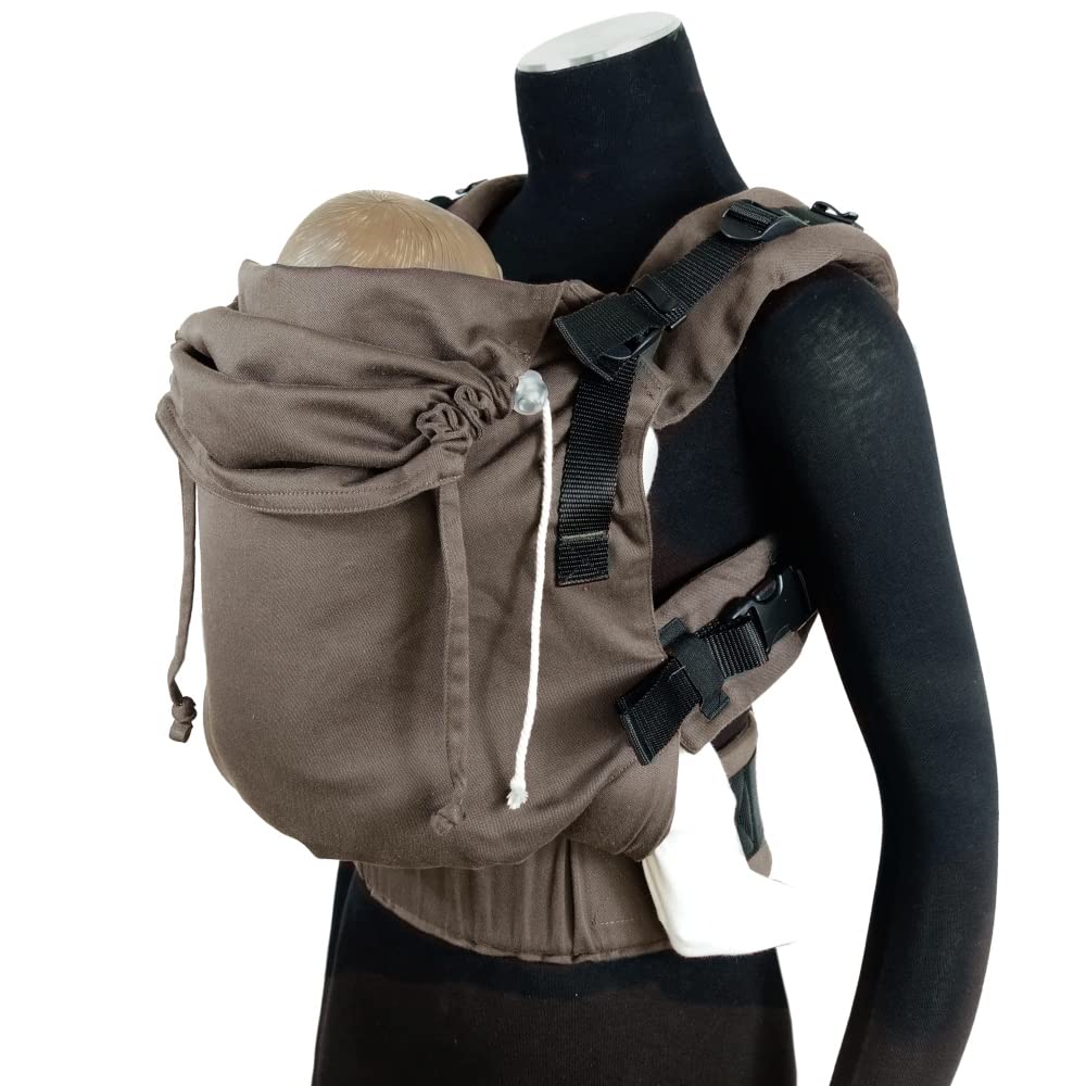 Didymos DidyFix Babytrage - Fullbuckle Tragehilfe in Mocca- für Neugeborene ab Geburt von 50-86 cm -