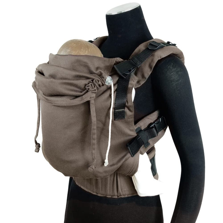 Didymos DidyFix Babytrage - Fullbuckle Tragehilfe in Mocca- für Neugeborene ab Geburt von 50-86 cm -