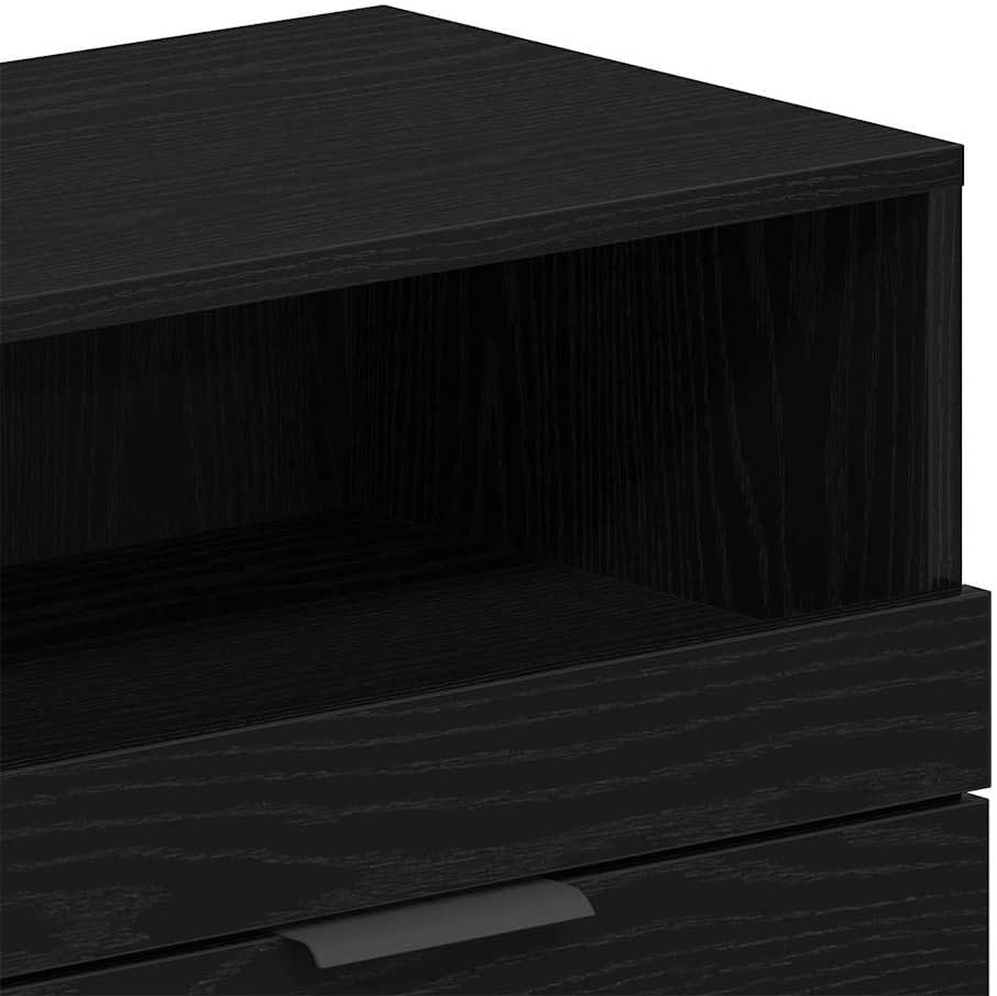 vidaXL TV-Schränk 150 x 33,5 x 45 cm Schwarz Eichen-Optik | Hier hast du genug Platz für all deine M