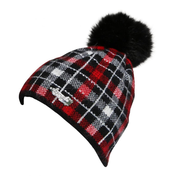 Hollert Fellmütze MOHAIR mit Bommel Wintermütze Einheitsgrösse Rot, Einheitsgrösse Rot