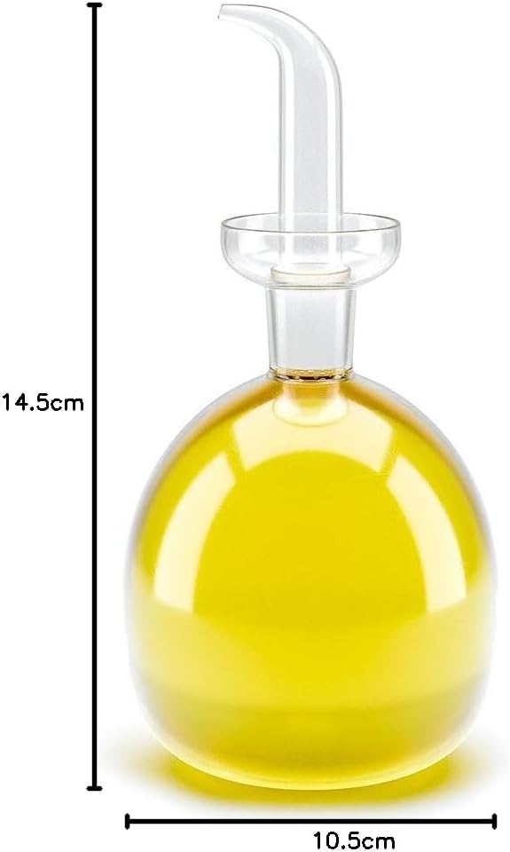 balvi - Basics Ölspender aus durchsichtigem Glas und einem Fassungsvermögen von 500 ml. Mit Tropfsch