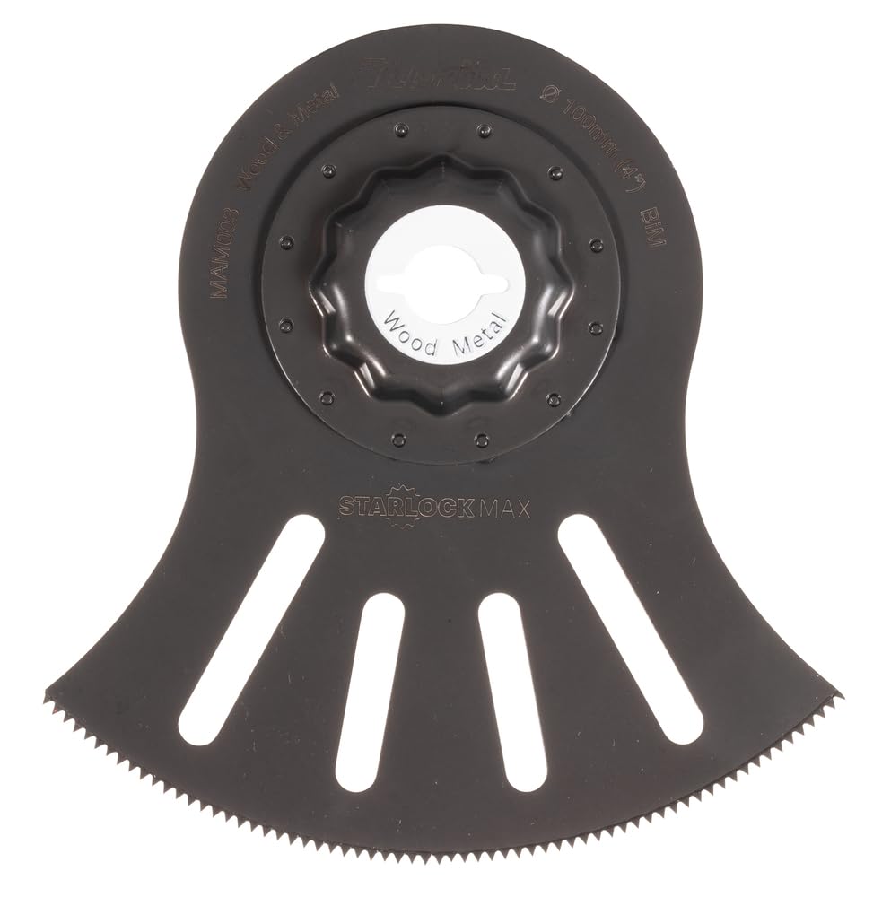 Makita B-66422 Starlock Max BiM Segmentsägeblatt 100 mm MAM003 wood and metal, für Holz, Holz mit Na