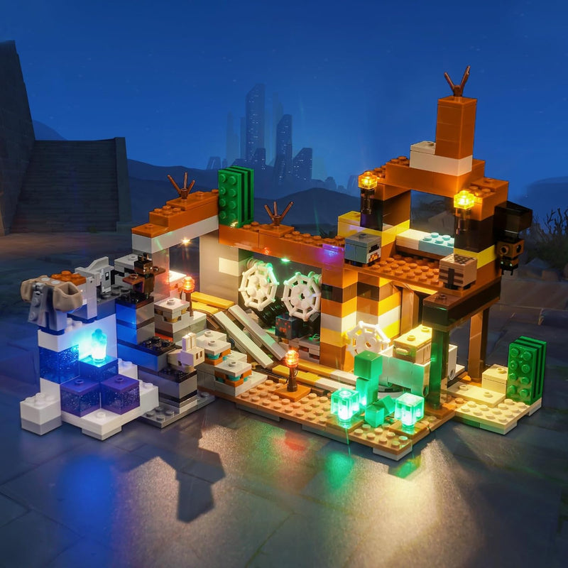 LocoLee Licht Kompatibel mit Lego Die Mine in den Badlands, Nur Lichter Set - Kein Modell, Licht Bel