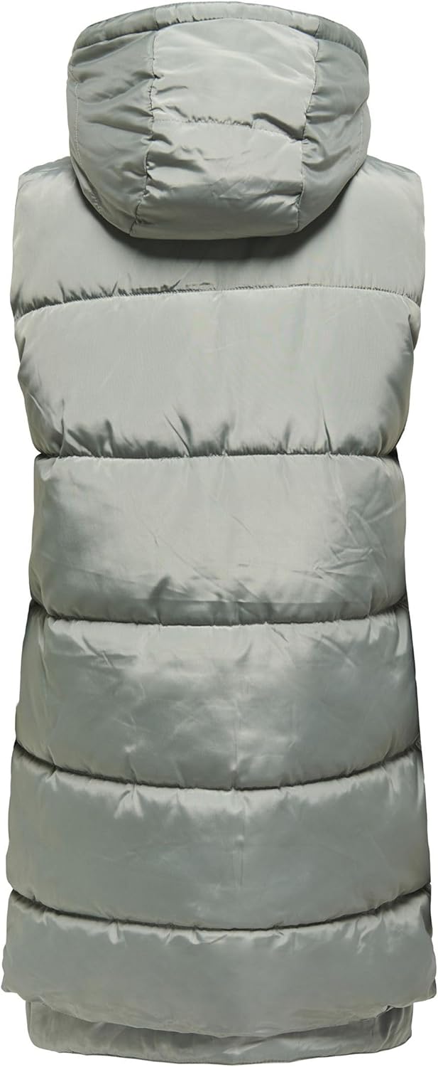 ONLY Damen Onlnewnora Puffer Waistcoat Life Cc Otw Pufferweste S Shadow, S Shadow