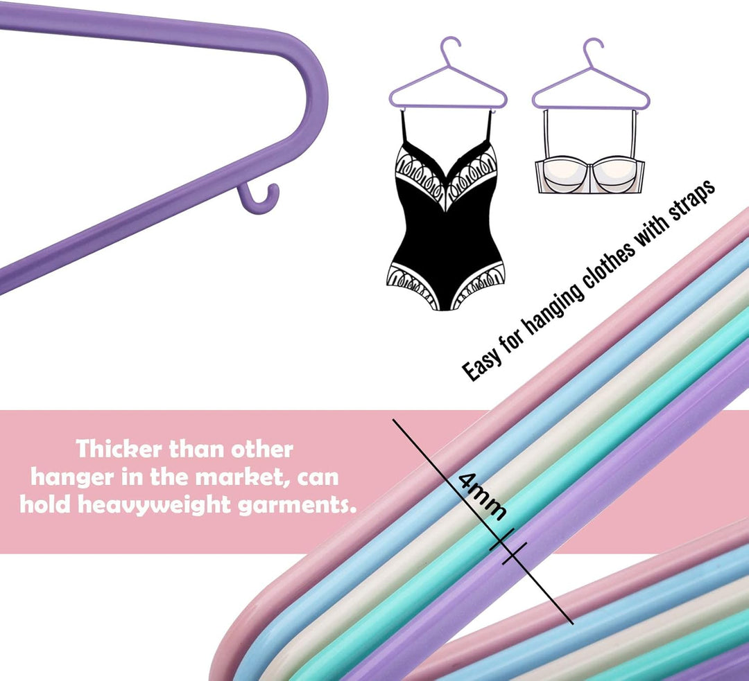 ilauke Babykleiderbügel Set, 40 Stück Kinderkleiderbügel Kleiderbügel Kleiderbügel für Babys und Kle
