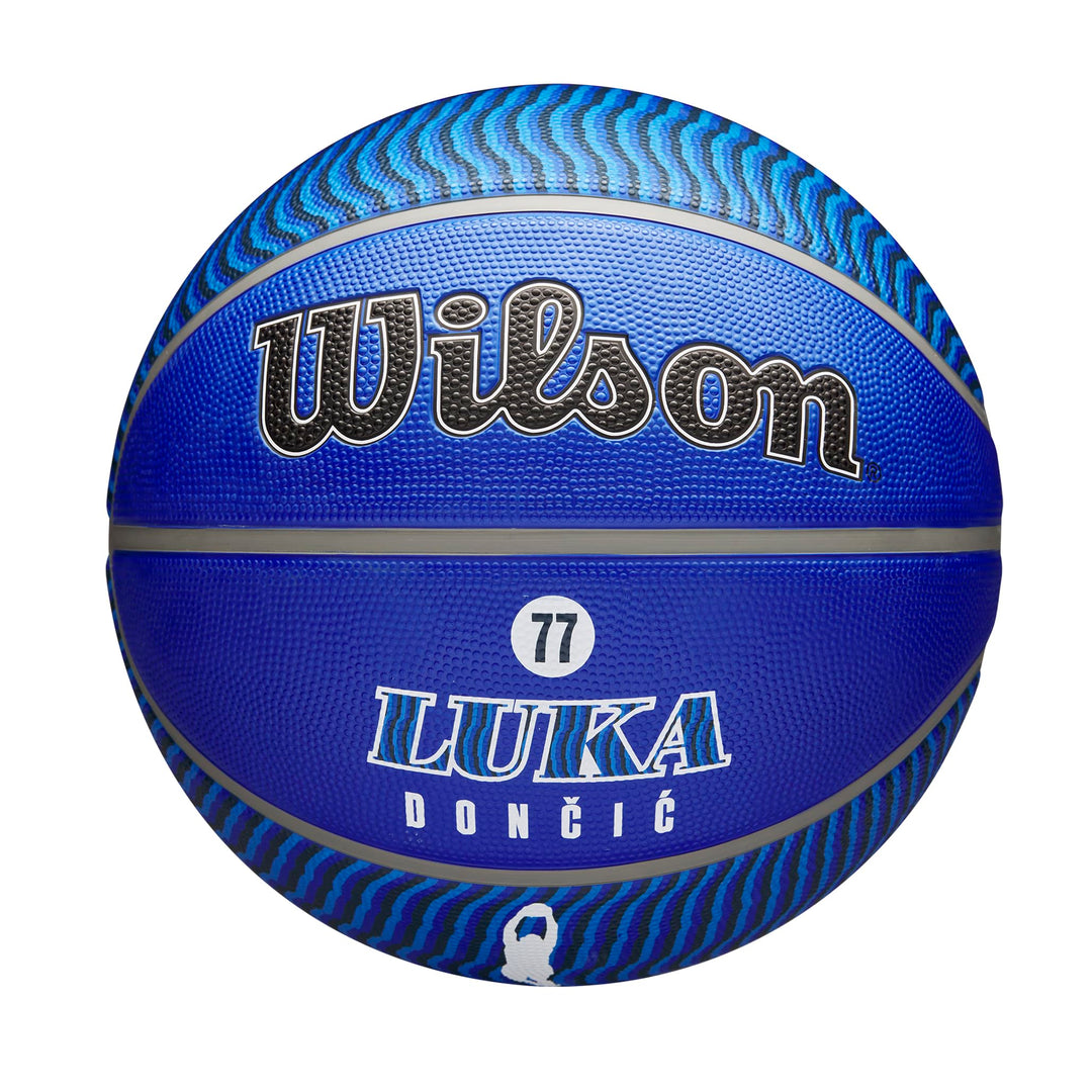 WILSON NBA Player Icon Outdoor Basketball – Grösse 17,8–74,9 cm und Mini-Grösse 7 Luka Doncic, 7 Luk