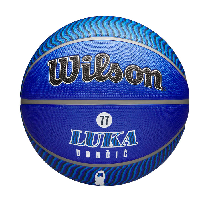 WILSON NBA Player Icon Outdoor Basketball – Grösse 17,8–74,9 cm und Mini-Grösse 7 Luka Doncic, 7 Luk
