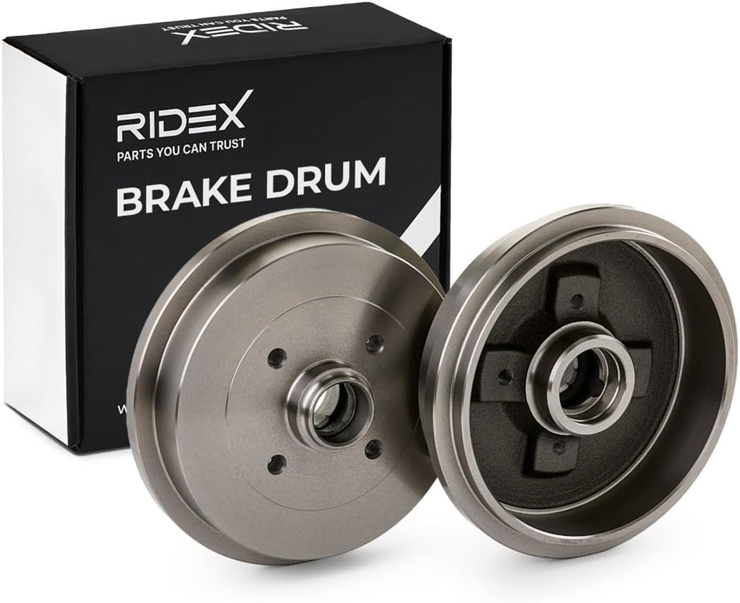 RIDEX 123B0035 Bremstrommel Hinten (x2)