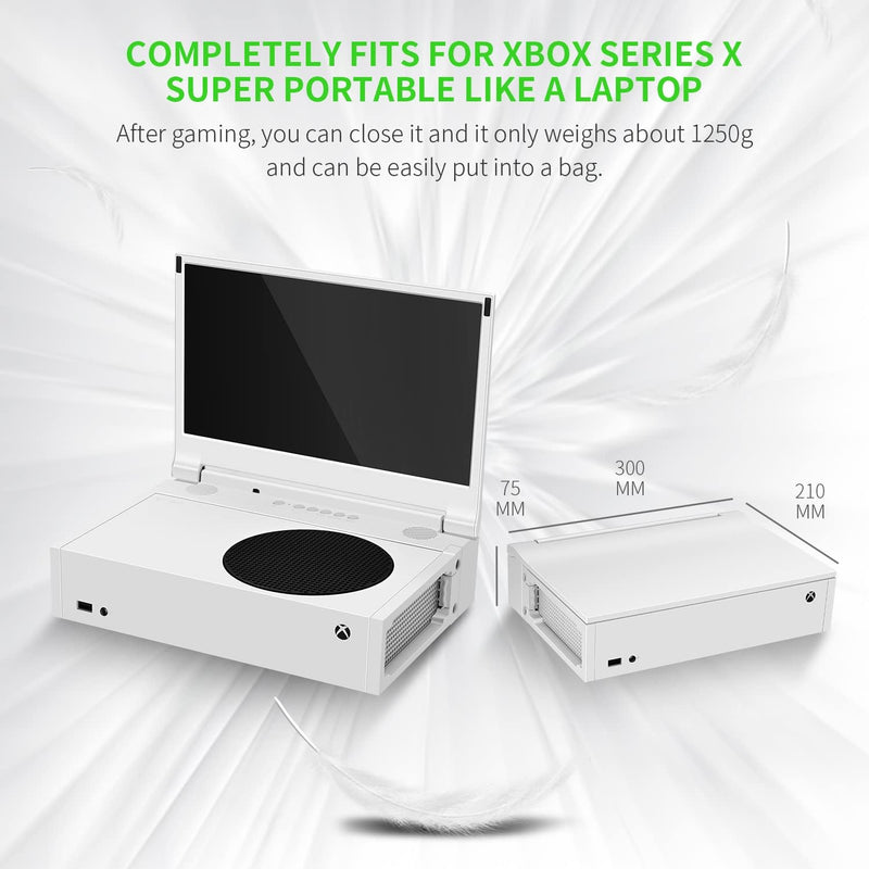 G-STORY 12,5” Portable Monitor für Xbox Series S, 1080P IPS Tragbarer Screen mit Dual Speakers, HDMI