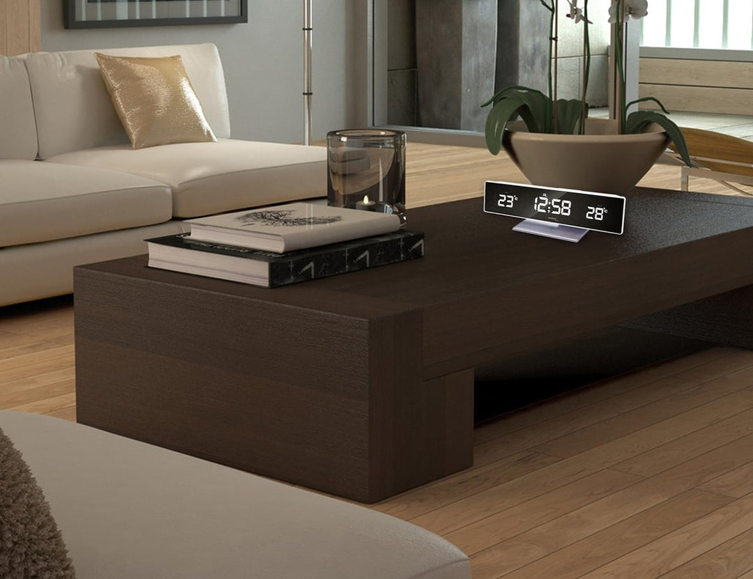 Technoline WS 6815 kleine Wetterstation mit LED-Anzeige und Spiegel-Display, inklusive mit Aussensen