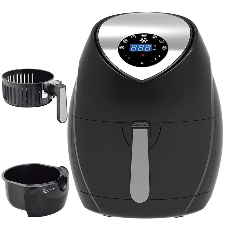 FRITTEUSE OHNE FETT HEISSLUFT-FRITTEUSE DIGITAL MULTI FRITTEUSE HEISSLUFT ECO-AIR-PROFI DC-1400W-1 s
