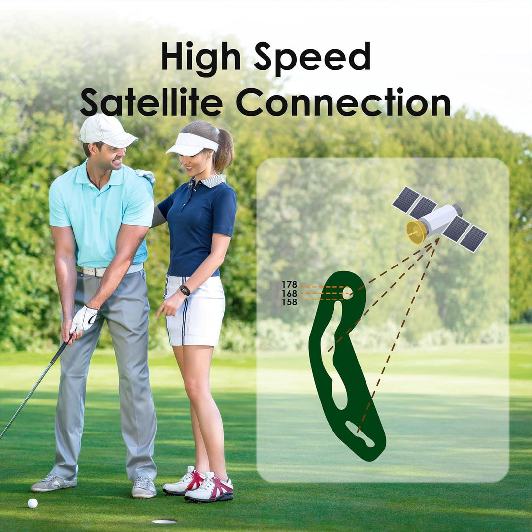 Canmore TW356 Golf-GPS-Uhr für Damen und Herren, kostenloses Update, grosses LCD-Display, Upgrade-IC